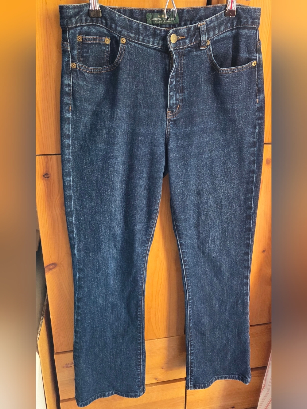 Lauren Ralph Lauren Women's Dark Wash Bootcut Jeans Size 8